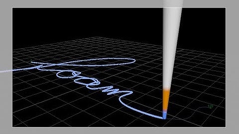 Maya: A Pen Writes Foam [Motion Paths, PaintFX]