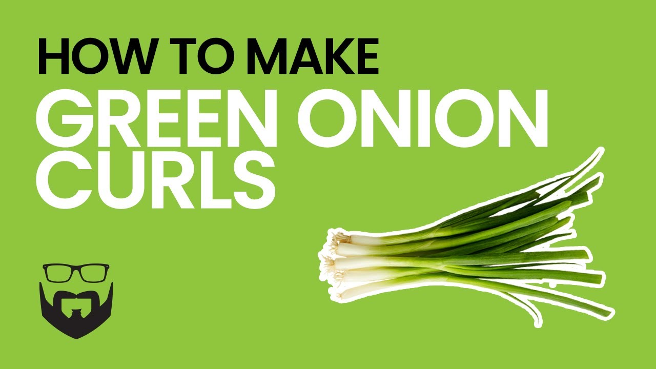 How to Make Green Onion Curls YouTube