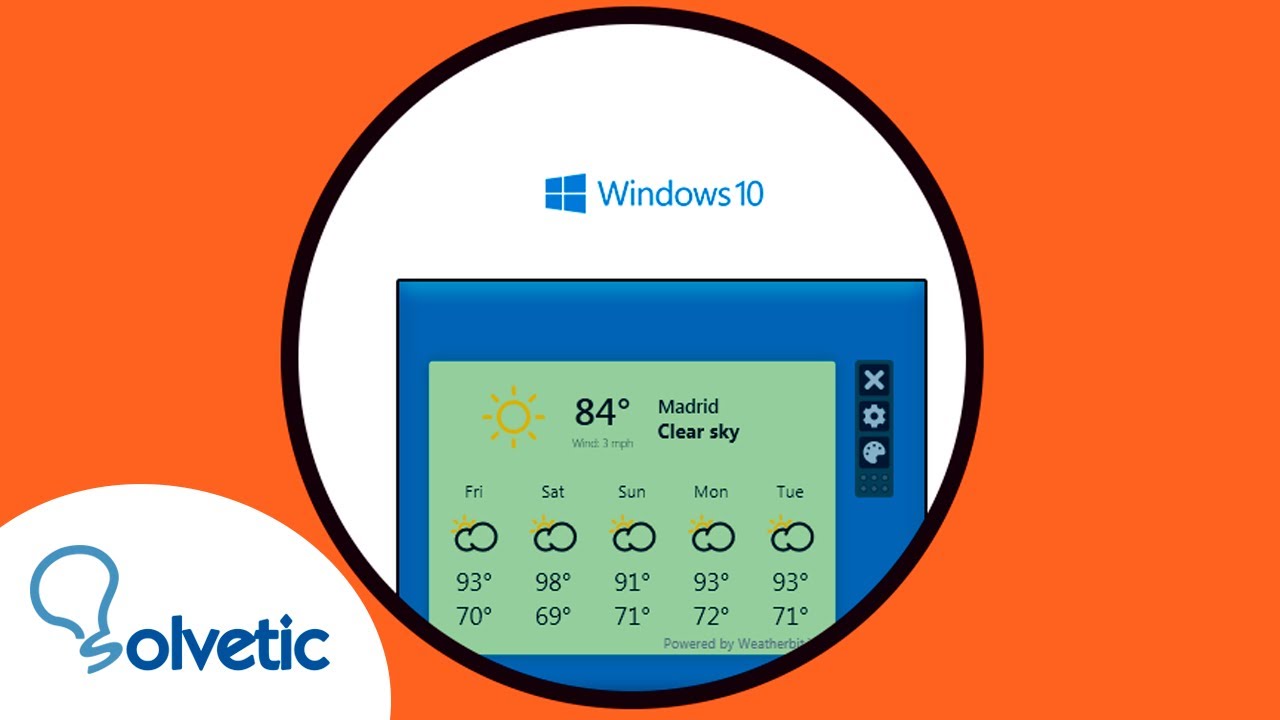 ⛅️ GADGET Windows 10 CLIMA YouTube