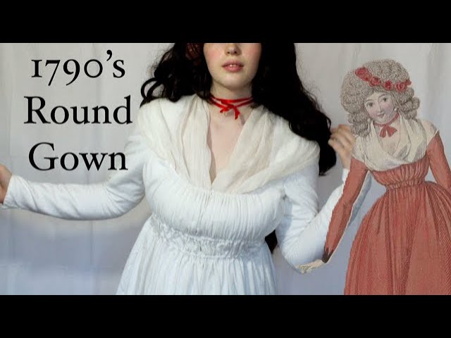 1790s round gown – construction | Transitional fashion, American duchess,  1790s fashion