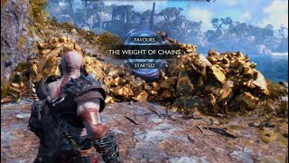 God of War Ragnarok The Weight of chains | The Weight of chains puzzle guide all chests and items |