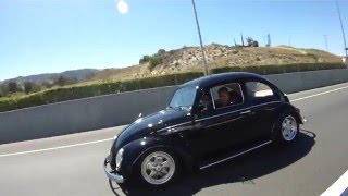 64 VW Bug 2180cc on the freeway