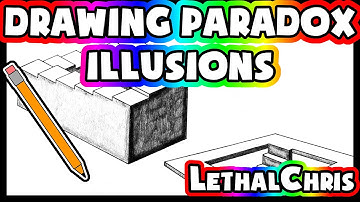 Drawing Paradox Illusions - Time Lapse