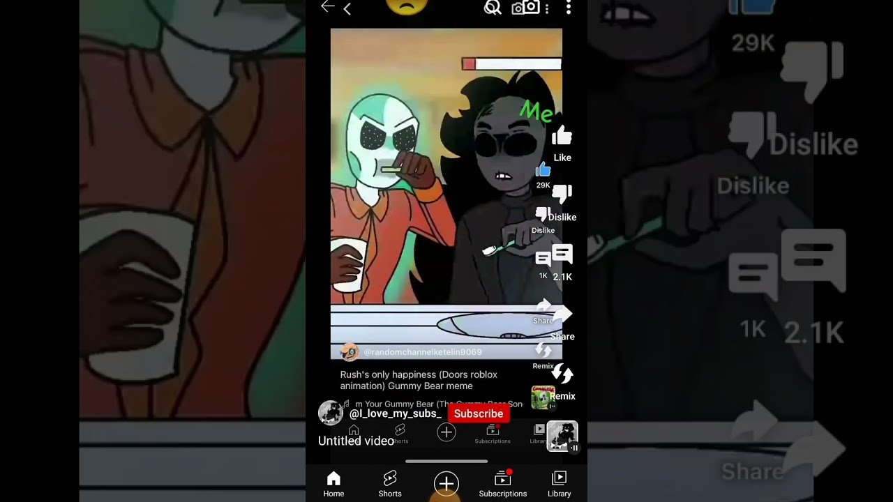 rush only happiness 〢Roblox doors 👁️ Animation) Gummy Bear meme 〢 