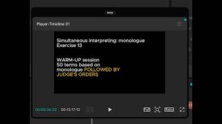 Simultaneous interpreting monologue#13