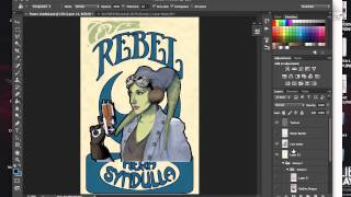 Here's how i turned my copic drawing of linz stanley as hera syndulla
into an art nouveau-styled poster. check out linz's other stuff at
http://www.facebook....