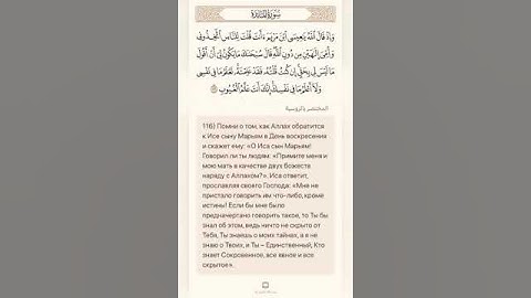 اخر سورة المائدة سعد الغامدي روسي