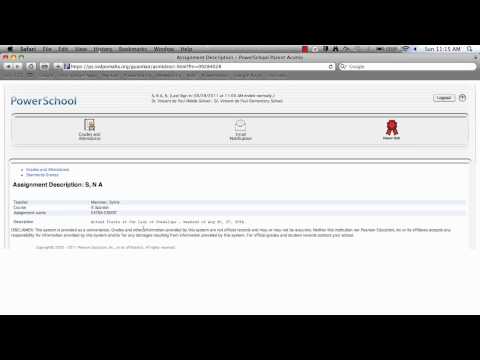 SVdP PowerSchool Parent Access Tutorial