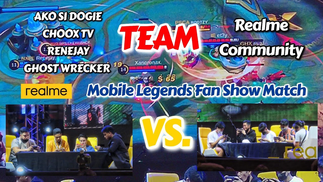Renejay, Ako si Dogie, Choox TV, Ghost Wrecker VS. Realme Community | Mobile Legends Bang Bang