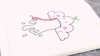 how to draw a cloud vomiting rainbow 🌈 easy