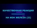 Качественная реакция на ион железа II