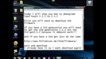 HD Tutorial - How to Downgrade Ipod Touch From 3.1.3 to 3.1.2