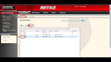 8.1 How to Remove a Shared Folders of NAS Buffalo LS-WXL