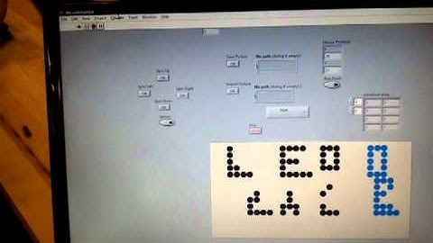 ME102B/ME135 LED display (testing VI)