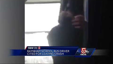 School bus driver cited for leaving crash with students on board