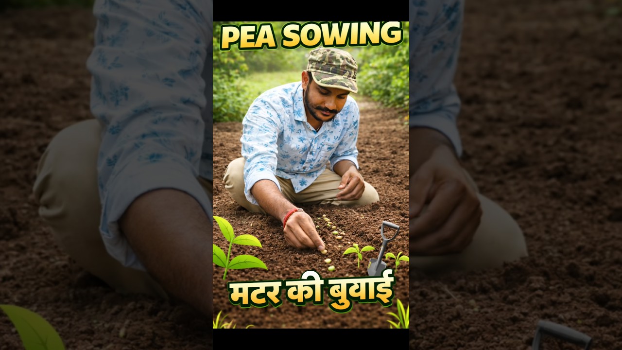 मटर की बुआई का सही तरीका | Pea Sowing Method 🌱#farming #indianfarmer #agriculture #explore #ytshorts