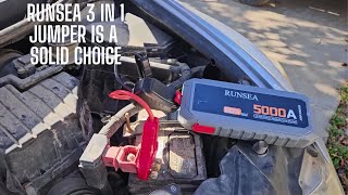 Runsea 5000A Peak 60W Quick Charge Portable Car Jump Starter