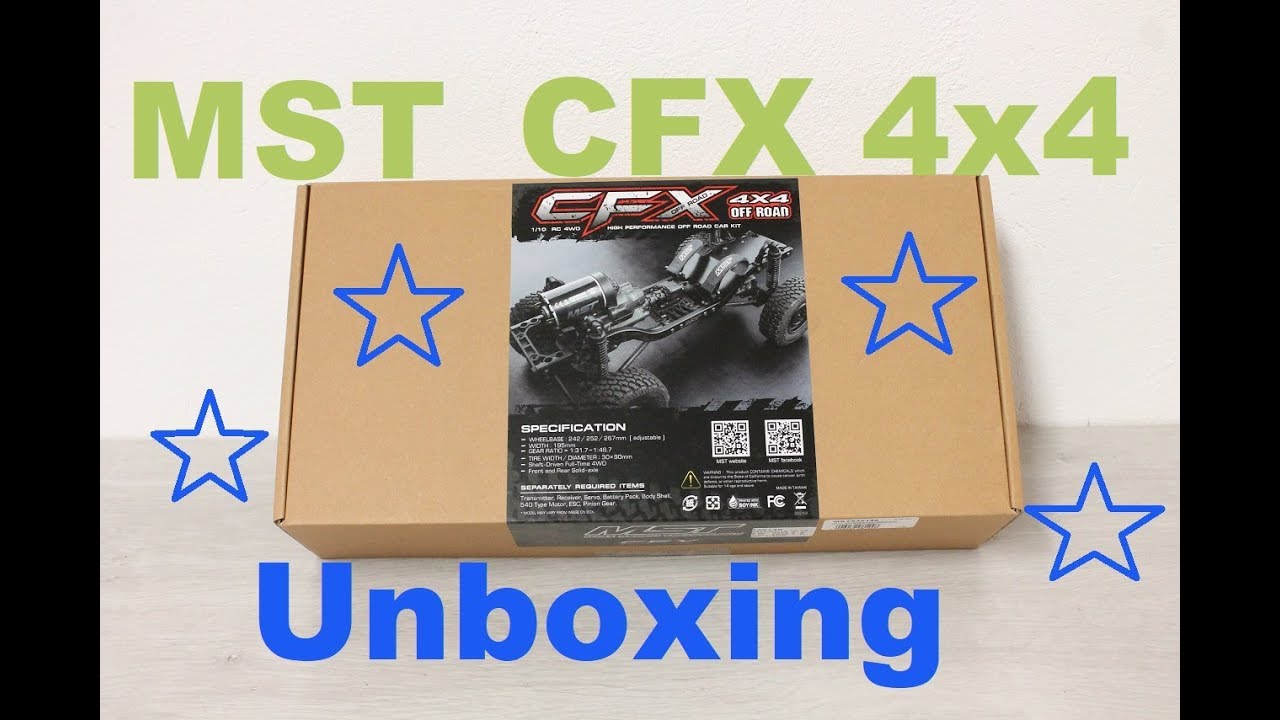 Project MST CFX -- Unboxing the Crawler Kit