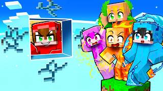 Encerré a Mis Amigos en UN BLOQUE ELEMENTAL en Minecraft!
