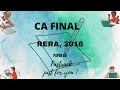 CA FINAL-RERA,2016(Paper 6D)-New Study Material.