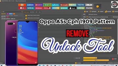 Oppo A5s Pattern Unlock With Unlock Tool | Cph 1909 Password Remove ||  @GtechMobileRepairing