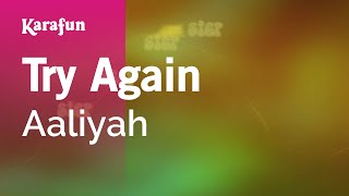 Try Again - Aaliyah | Karaoke Version | KaraFun Resimi