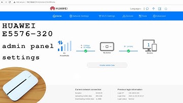 Huawei E5576-320 mobile 4G router Wi-Fi • Admin panel login and settings overview