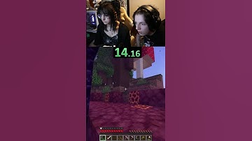 she beat me... #minecraft #minecraftmemes #funny #meme #speedrun #dream #gaming