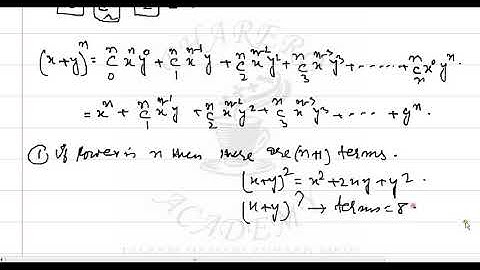 INTRODUCTION TO BINOMIAL THEOREM IN URDU/ HINDI