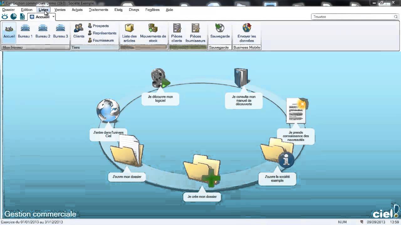 Tutoriel Gestion Des Affaires Ciel Gestion Commerciale Youtube