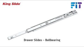 King Slide Ball Bearing Drawer Slides/Runners. Check Out the Specs and Install Process in This Clip.