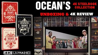 Ocean's Trilogy 4k Ultra HD Bluray Steelbook Collection Unboxing & 4k Review.