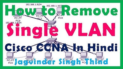 ✅ How to remove Single VLAN from Cisco Switch in Hindi