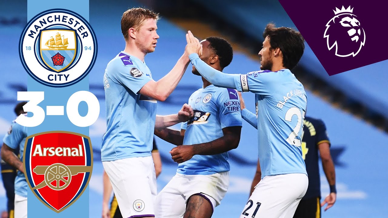 Highlights Man City 3 0 Arsenal Sterling De Bruyne Foden Youtube