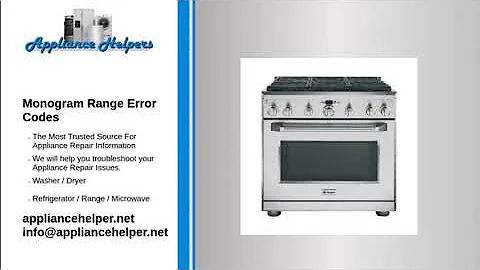 Monogram Range Error Codes