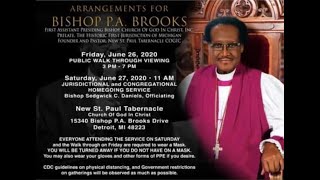 Bishop P.A. Brooks Home-Going Celebration