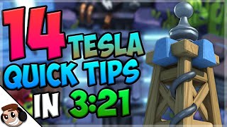 14 QUICK Tips About: Tesla⚡| Clash Royale