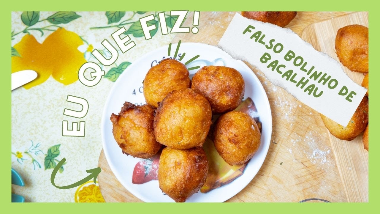 Como fazer o Falso Bolinho de Bacalhau Caldo de Mandioca Programa