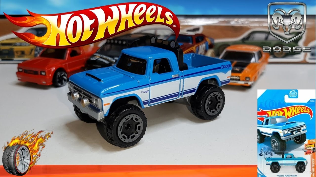 Custom Hot Wheels 70 Dodge Power Wagon HW Hot Trucks 7/10