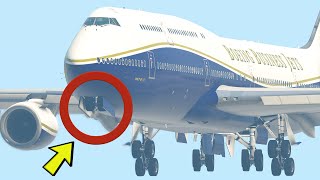 Experienced Boeing 747 Pilot Did This To All Passengers When The Nose Gear Got Stuck [XP11]