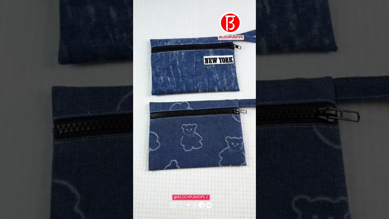 You can also make a nice mobile phone bag out of your unworn jeans