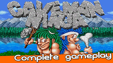 Caveman Ninja (Joe & Mac) Complete Gameplay - Arcade🕹️ No deaths - No cheats - HD 60fps