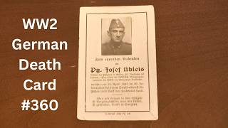 WW2 German Death Card #360