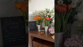 Flower Bar 💐🌸🌹#friends #hosting #spring #flowers #shorts #decoration #dinnerparty #fun #party