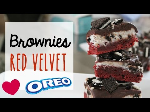 Brownies de Red Velvet y Oreo para San Valentín | RebeO