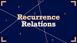 Lecture 12 - RECURRENCE RELATIONS // Combinatorics Discrete Math