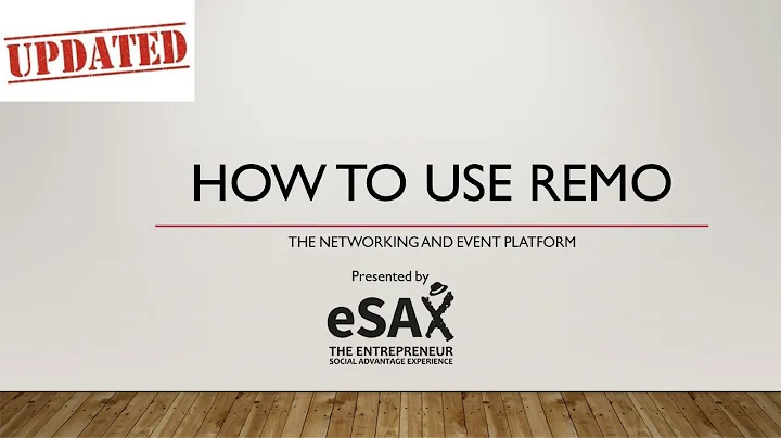 How to use the virtual event platform Remo - UPDATED