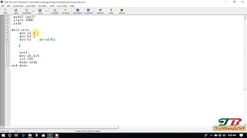 Assembly Language Programming 19 || Division of two number with Static initialization