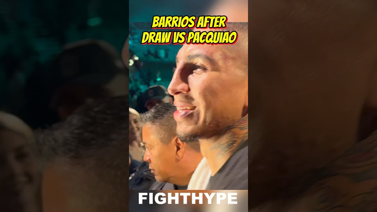 Марио Барриос РЕАГИРУЕТ на НИЧЬЮ с Мэнни Пакьяо СРАЗУ ПОСЛЕ БОЯ
