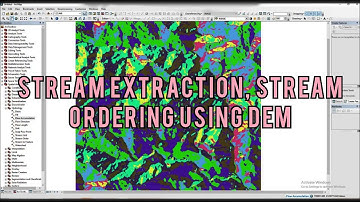 Arc GIS Tutorial | Stream Extraction, Stream Ordering, Flow direction in Arc GIS